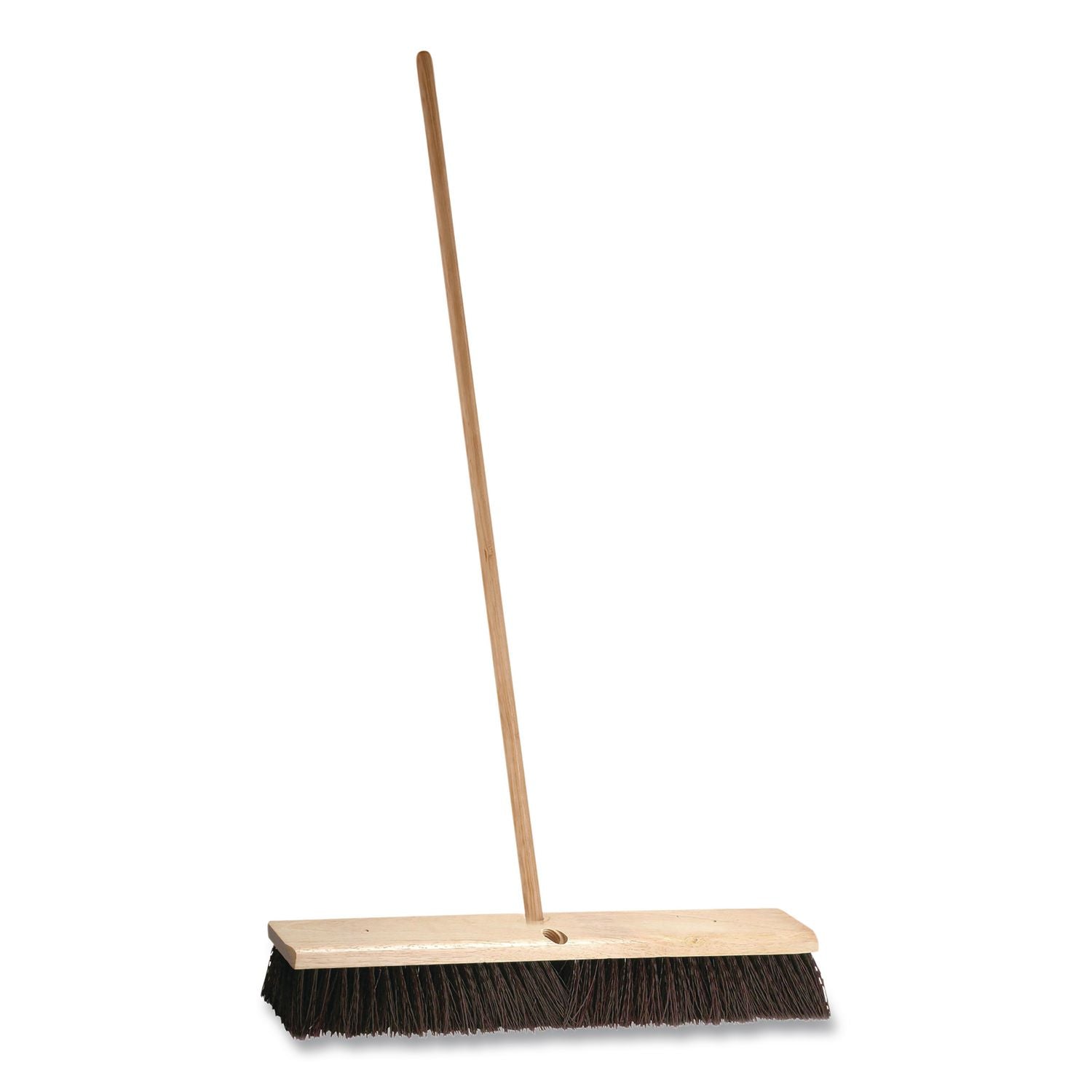 Polypropylene Push Broom Head, 3" Maroon Bristles, 24" Brush