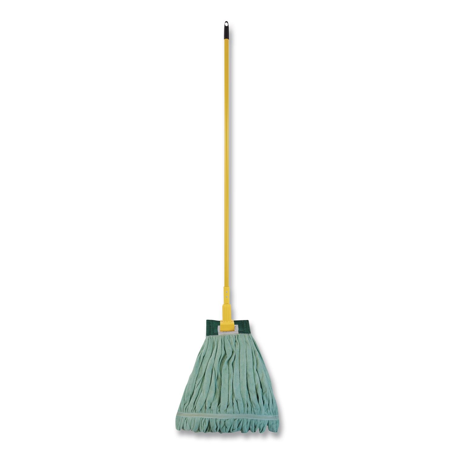 EchoFiber Microfiber Loop Mop, Medium, Split Microfiber, 14" x 14", 1.5" Headband, Green
