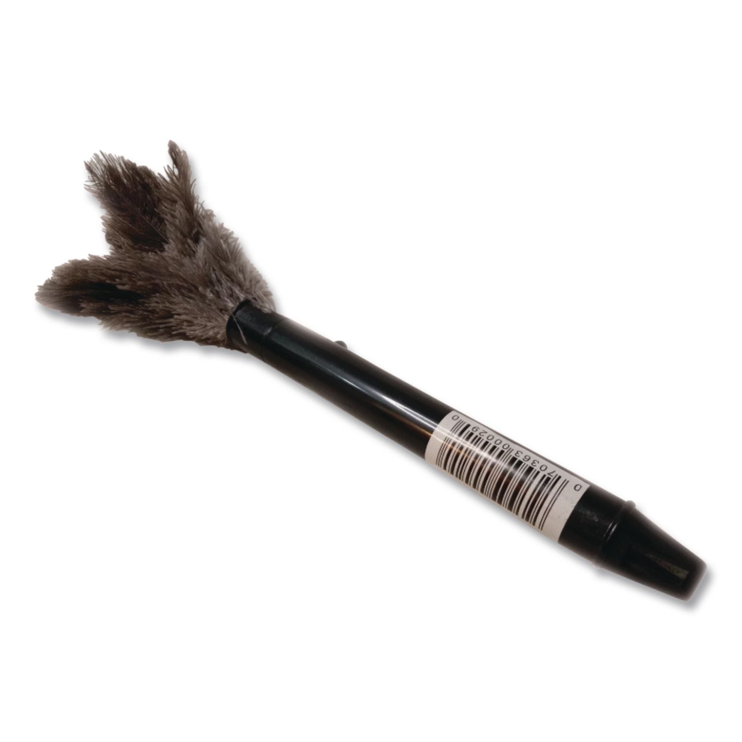 Pop Top Feather Duster, Ostrich, 9" to 14" Handle, Black