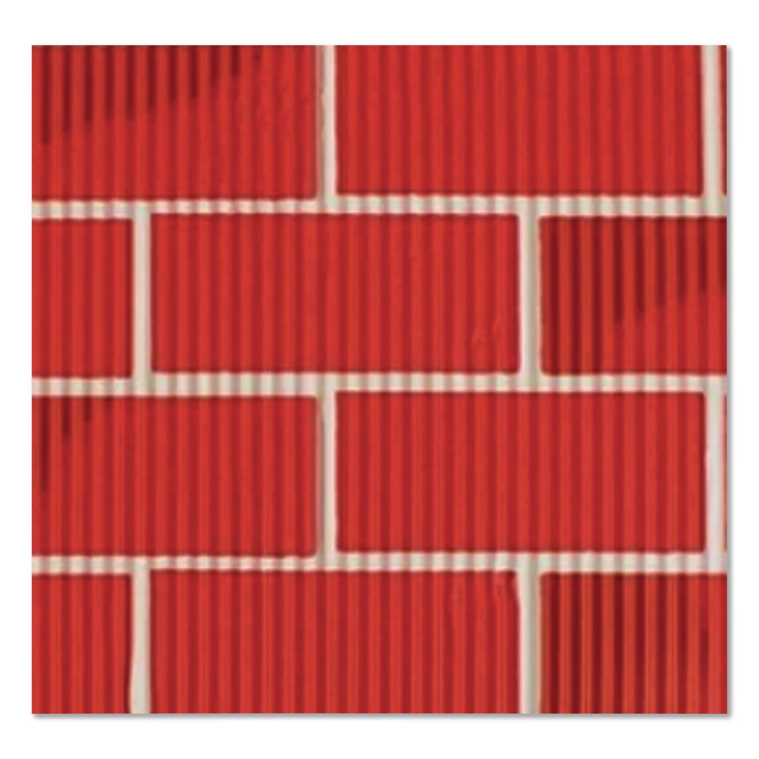 Corobuff Corrugated Paper Roll, 48" x 25 ft, Holiday Brick