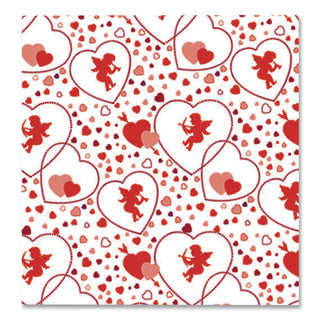 Corobuff Corrugated Paper Roll, 48" x 25 ft, Cupids Hearts
