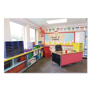 Classroom Keepers Corrugated Mailbox, 31.5 x 12.88 x 16.38, Blue