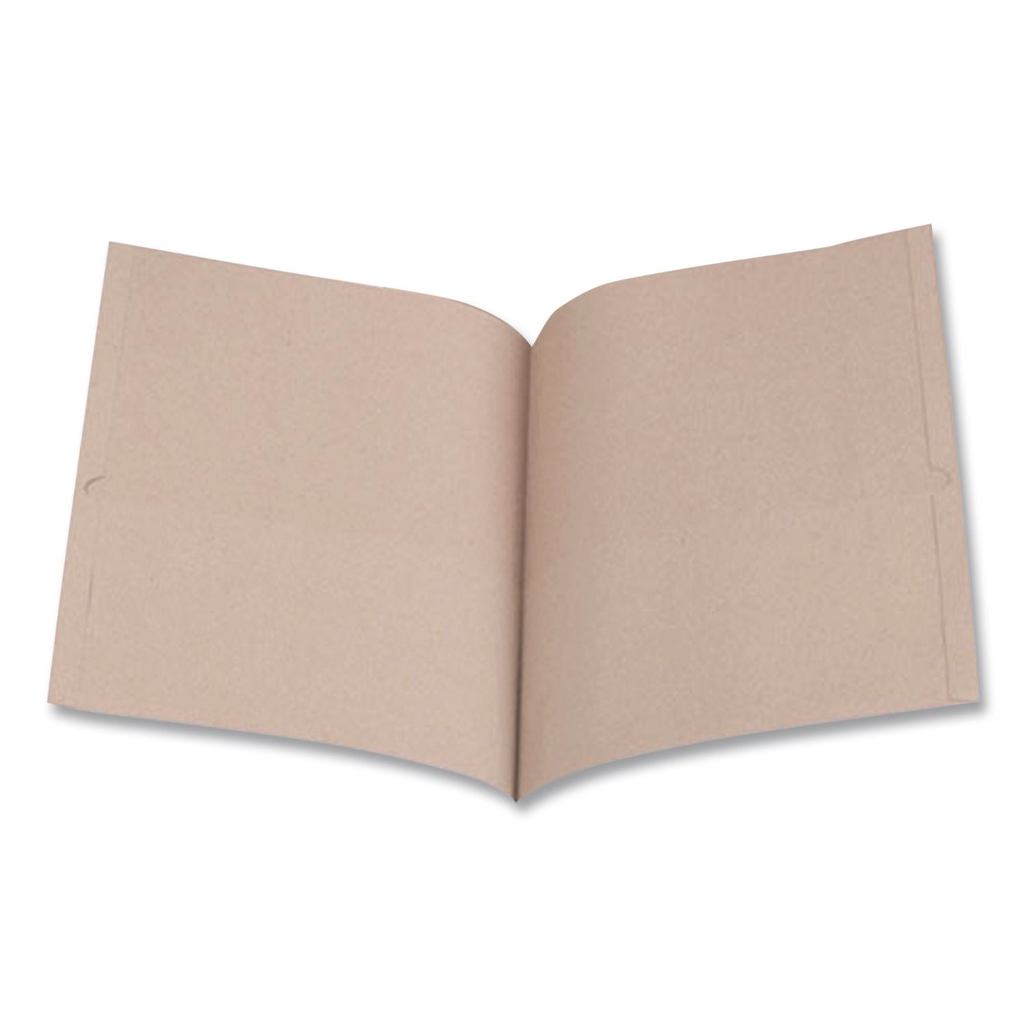 Earthwise by Oxford 100% Recycled Paper Twin-Pocket Portfolio, 100 Sheet Capacity, 11 x 8.5, Natural, 10/Pack