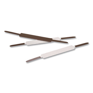 Self-Adhesive Two-Prong Folder Fastener Bases, 2" Capacity, 2.75" Center to Center, Brown, 100/Box