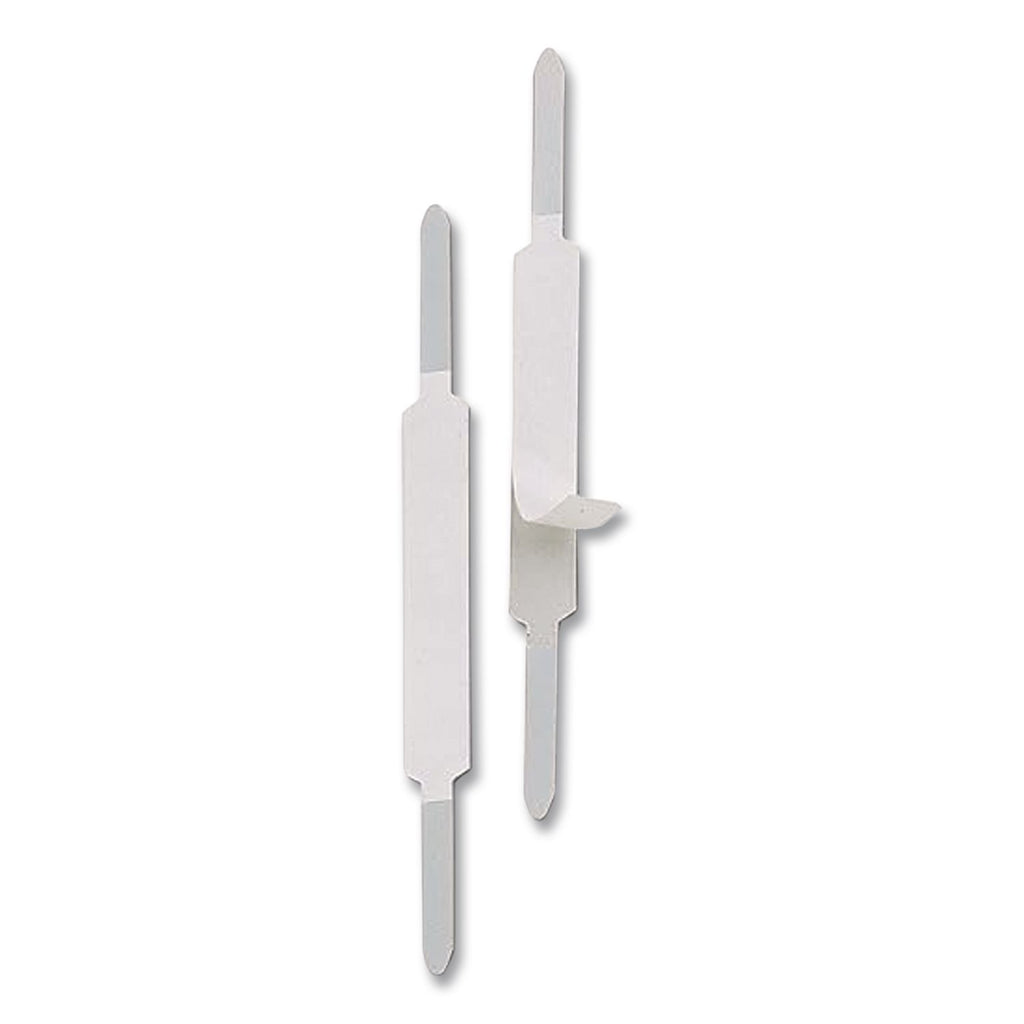 Self-Adhesive Two-Prong Folder Fastener Bases, 1" Capacity, 2.75" Center to Center, Brown, 100/Box