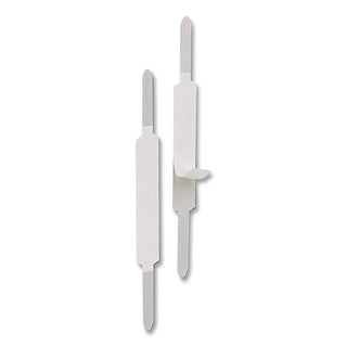 Self-Adhesive Two-Prong Folder Fastener Bases, 1" Capacity, 2.75" Center to Center, Brown, 100/Box