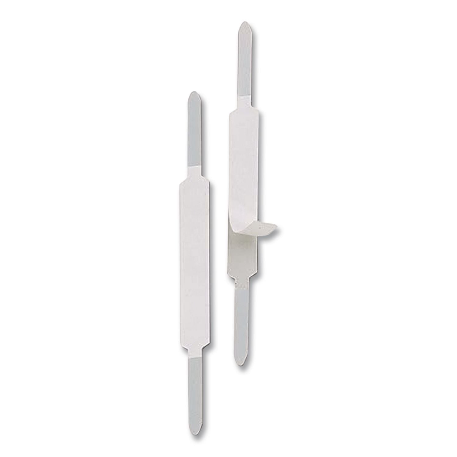Self-Adhesive Two-Prong Folder Fastener Bases, 1" Capacity, 2.75" Center to Center, Brown, 100/Box