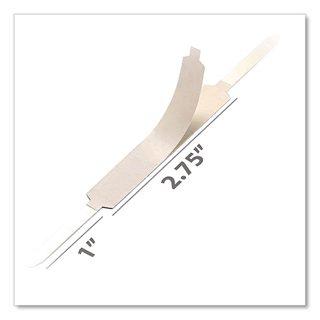 Self-Adhesive Two-Prong Folder Fastener Bases, 1" Capacity, 2.75" Center to Center, Brown, 100/Box