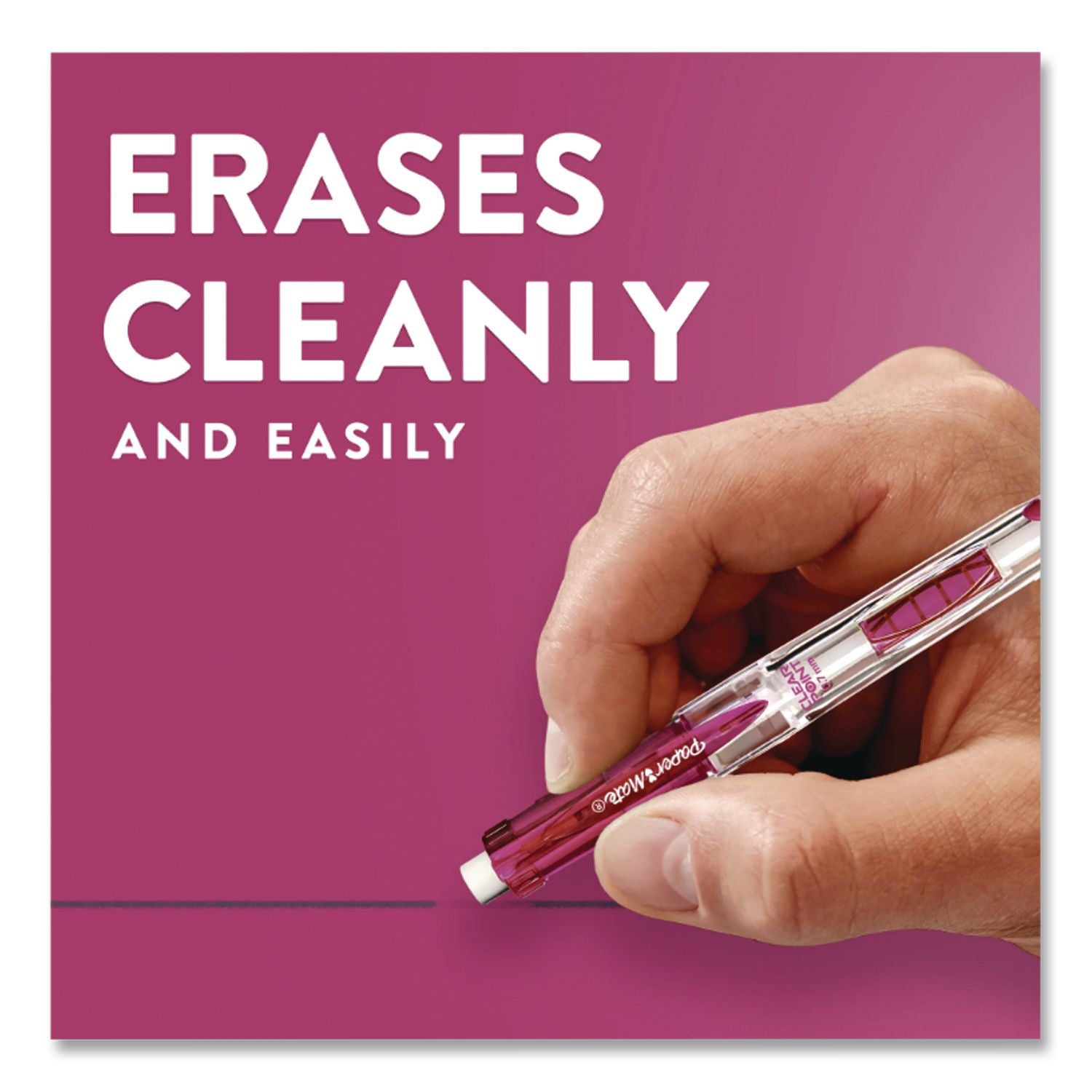 Clear Point Mechanical Pencil, 0.7 mm, HB (#2), Black Lead, Assorted Barrel Colors, 4/Pack