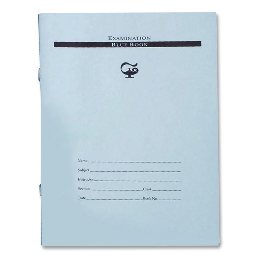 Examination Books, Wide/Legal Rule, Blue Cover, 7 x 8.5, 10 Sheets