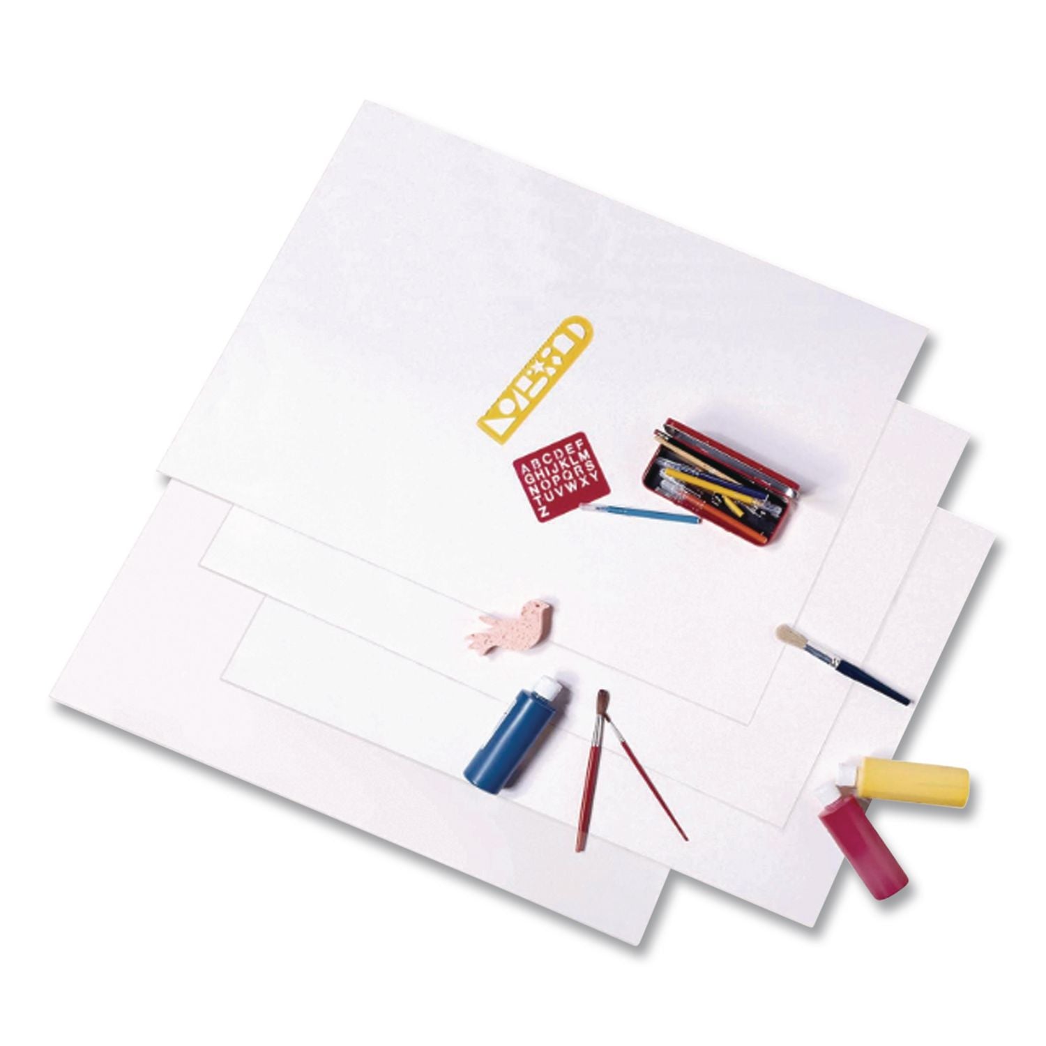 Super Value Posterboard, 22 x 28, White, 50/Carton