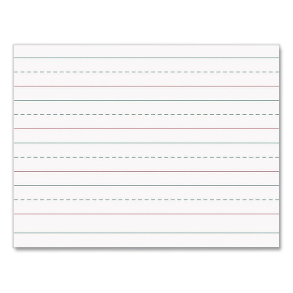 Multi-Program Picture Story Paper, 30 lb Bond Weight, 1/2" Long Rule, One-Sided, 8.5 x 11, 500/Pack