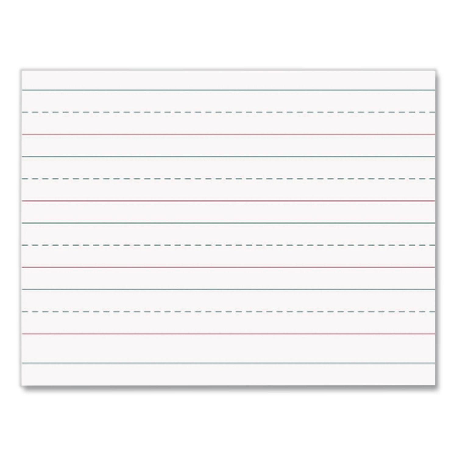 Multi-Program Picture Story Paper, 30 lb Bond Weight, 1/2" Long Rule, One-Sided, 8.5 x 11, 500/Pack