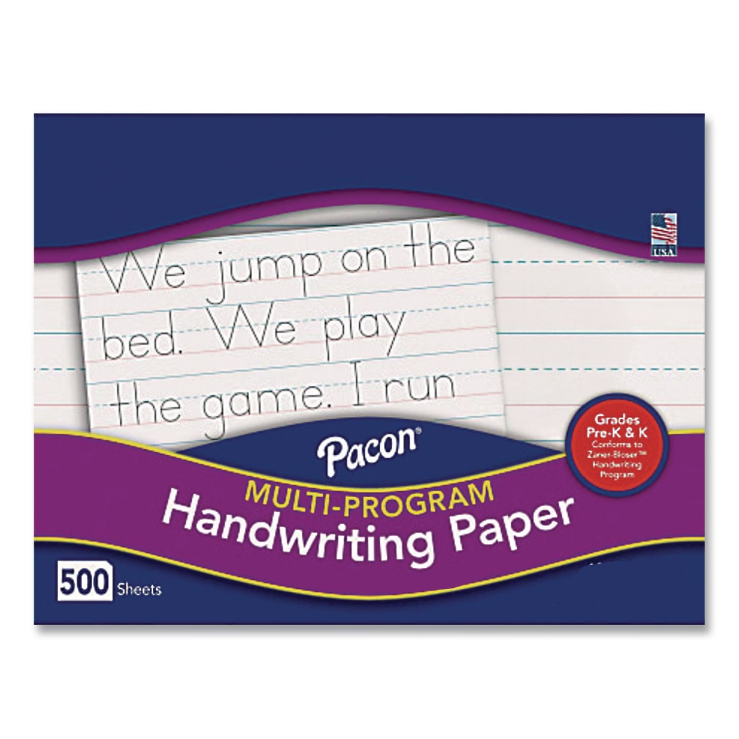 Multi-Program Picture Story Paper, 30 lb Bond Weight, 1/2" Long Rule, One-Sided, 8.5 x 11, 500/Pack