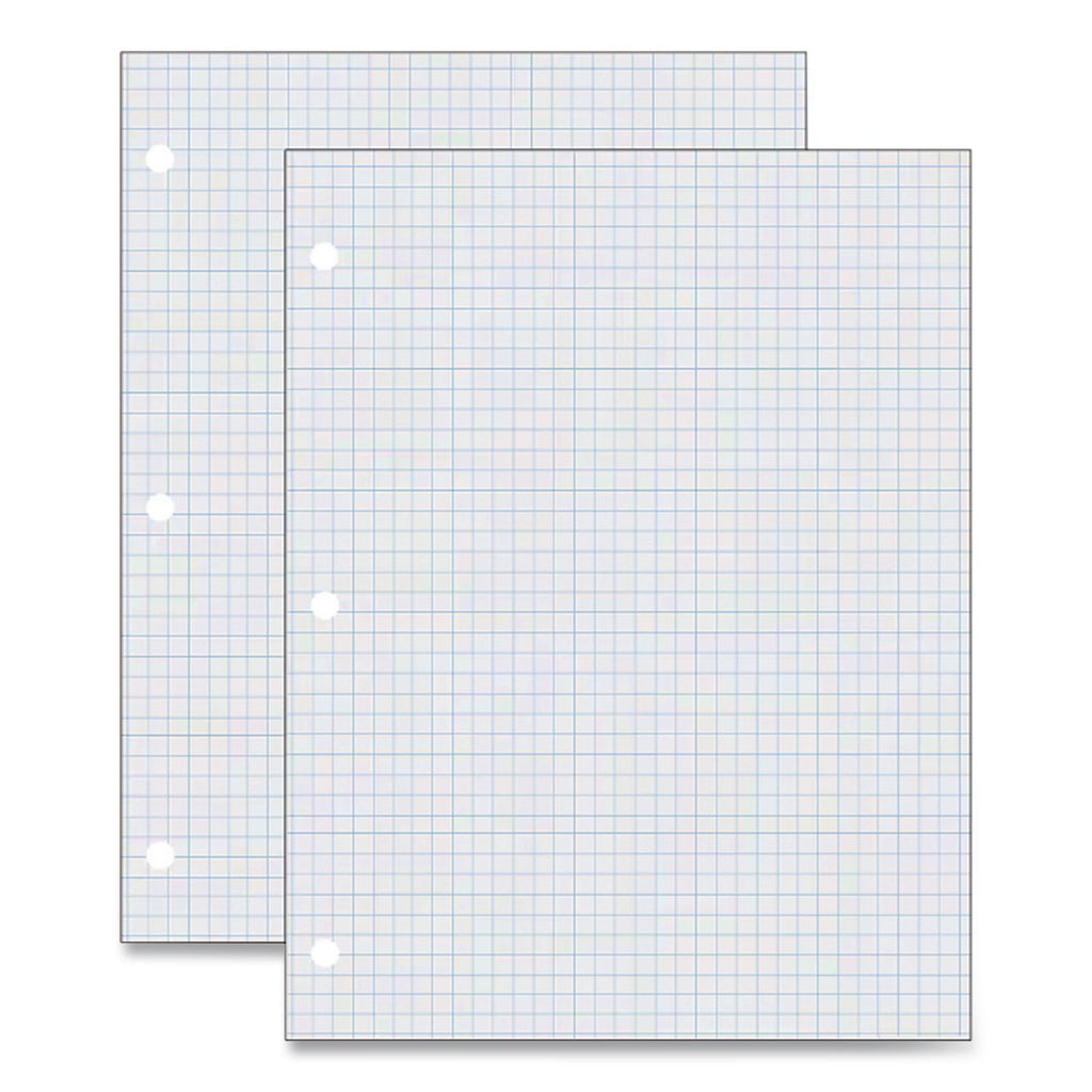 Composition Paper, 3-Hole, 8.5 x 11, 1/4", Quadrille: 4 sq/in, 500/Pack