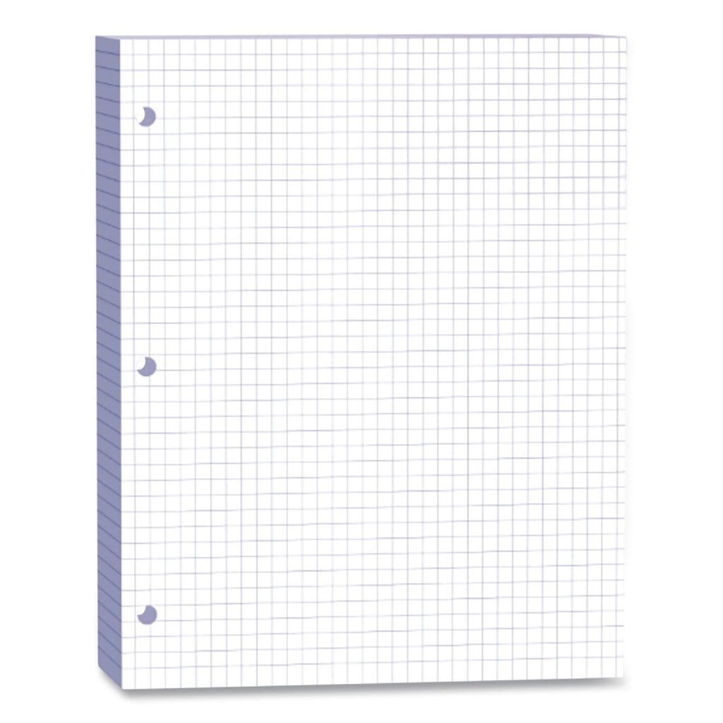 Composition Paper, 3-Hole, 8.5 x 11, 1/4", Quadrille: 4 sq/in, 500/Pack
