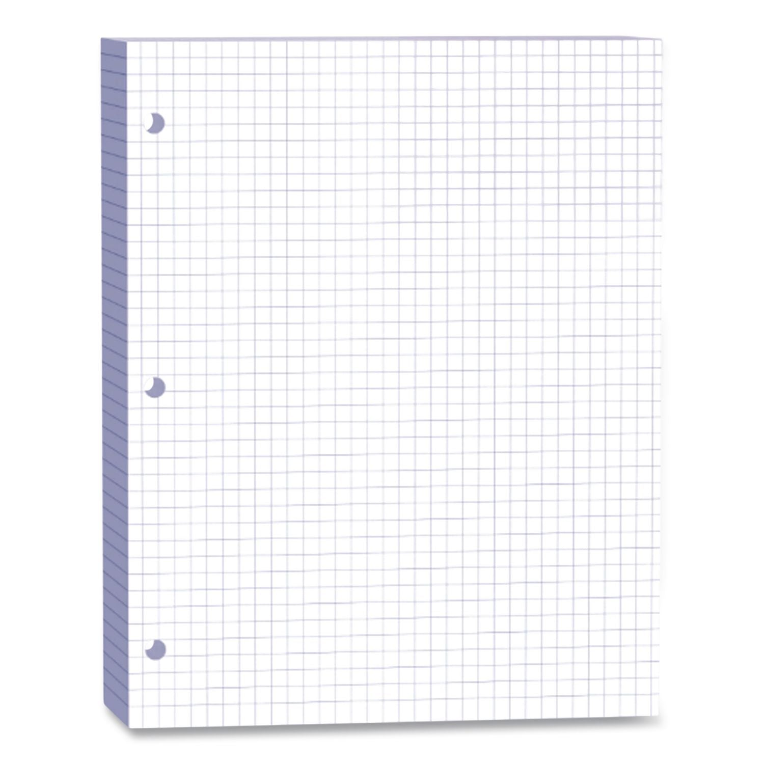 Composition Paper, 3-Hole, 8.5 x 11, 1/4", Quadrille: 4 sq/in, 500/Pack