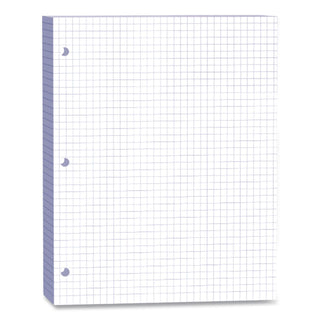 Composition Paper, 3-Hole, 8.5 x 11, 1/4", Quadrille: 4 sq/in, 500/Pack