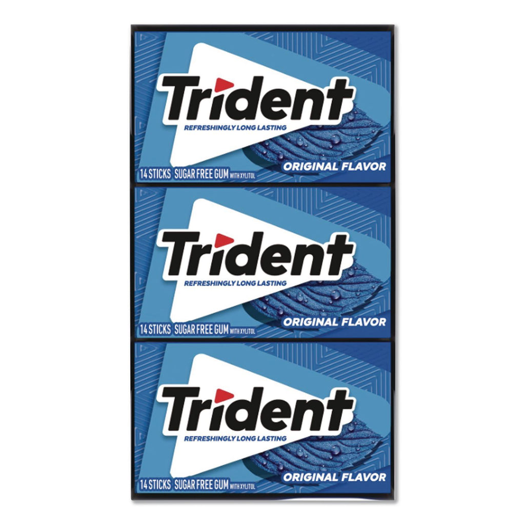 Sugar-Free Gum, Original Mint, 14 Sticks/Pack, 12 Pack/Box