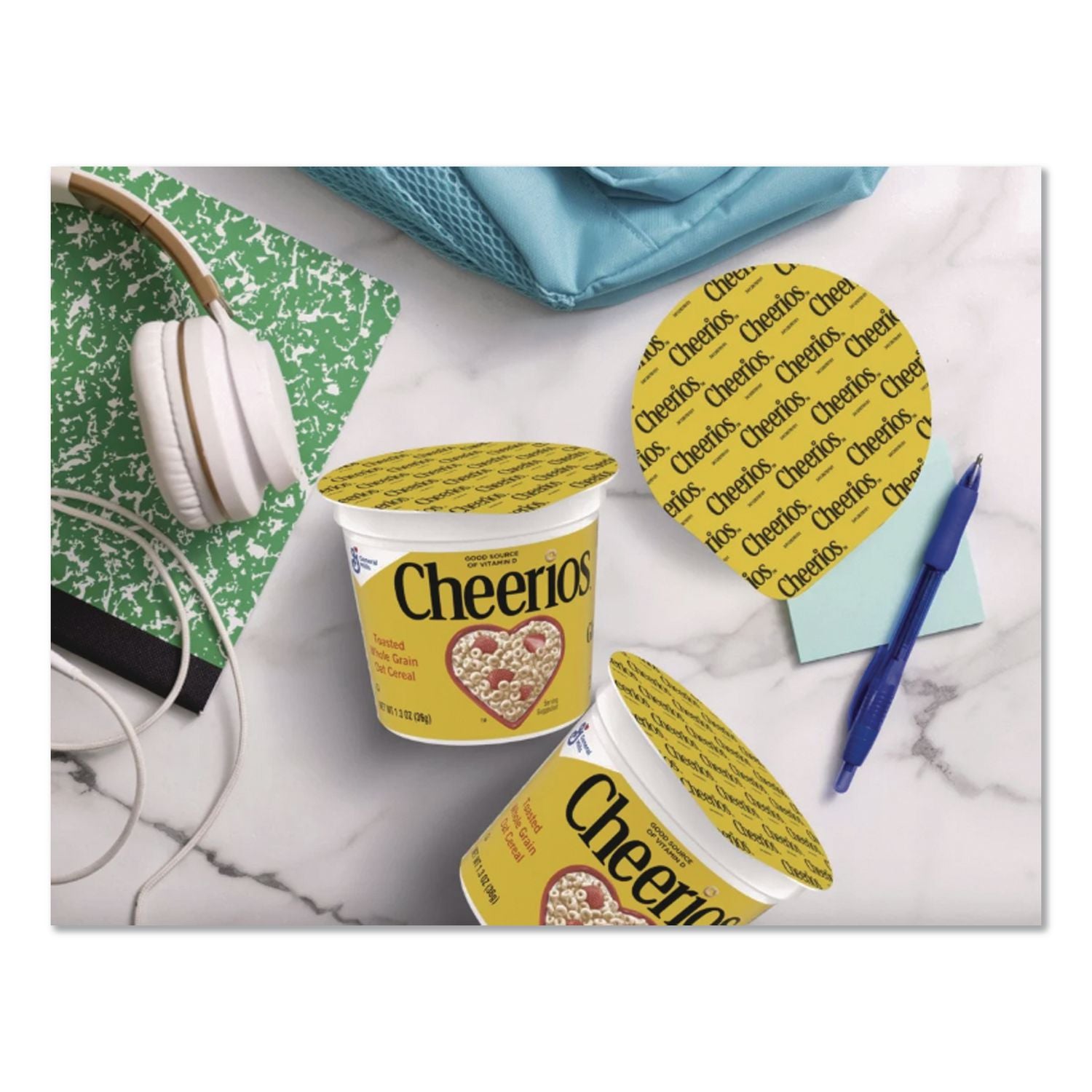 Cheerios Breakfast Cereal, Single-Serve 1.3 oz Cup, 6/Pack