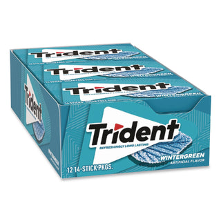 Sugar-Free Gum, Wintergreen, 14 Sticks/Pack, 12 Packs/Carton, Ships in 1-3 Business Days
