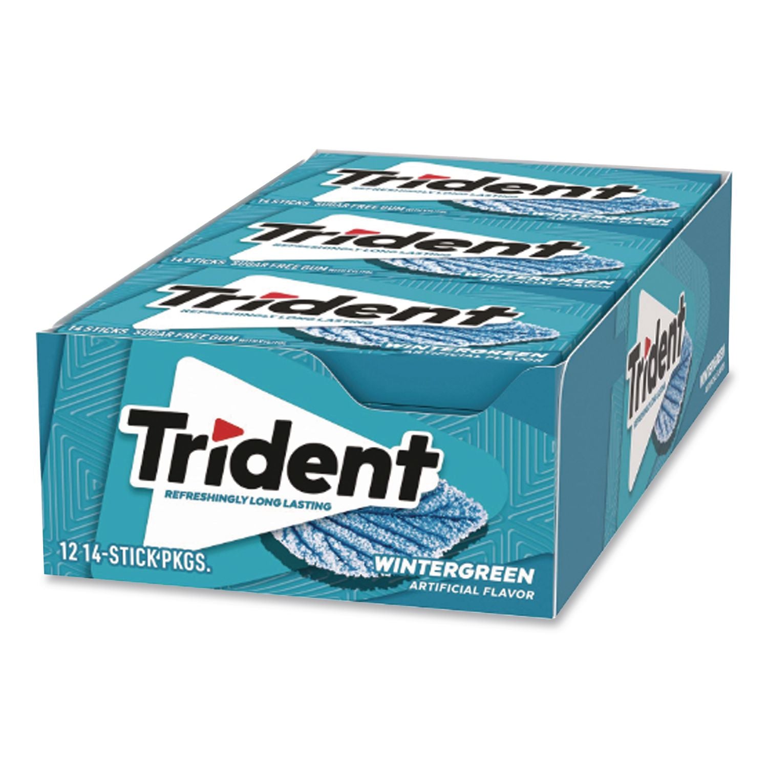 Sugar-Free Gum, Wintergreen, 14 Sticks/Pack, 12 Packs/Carton, Ships in 1-3 Business Days