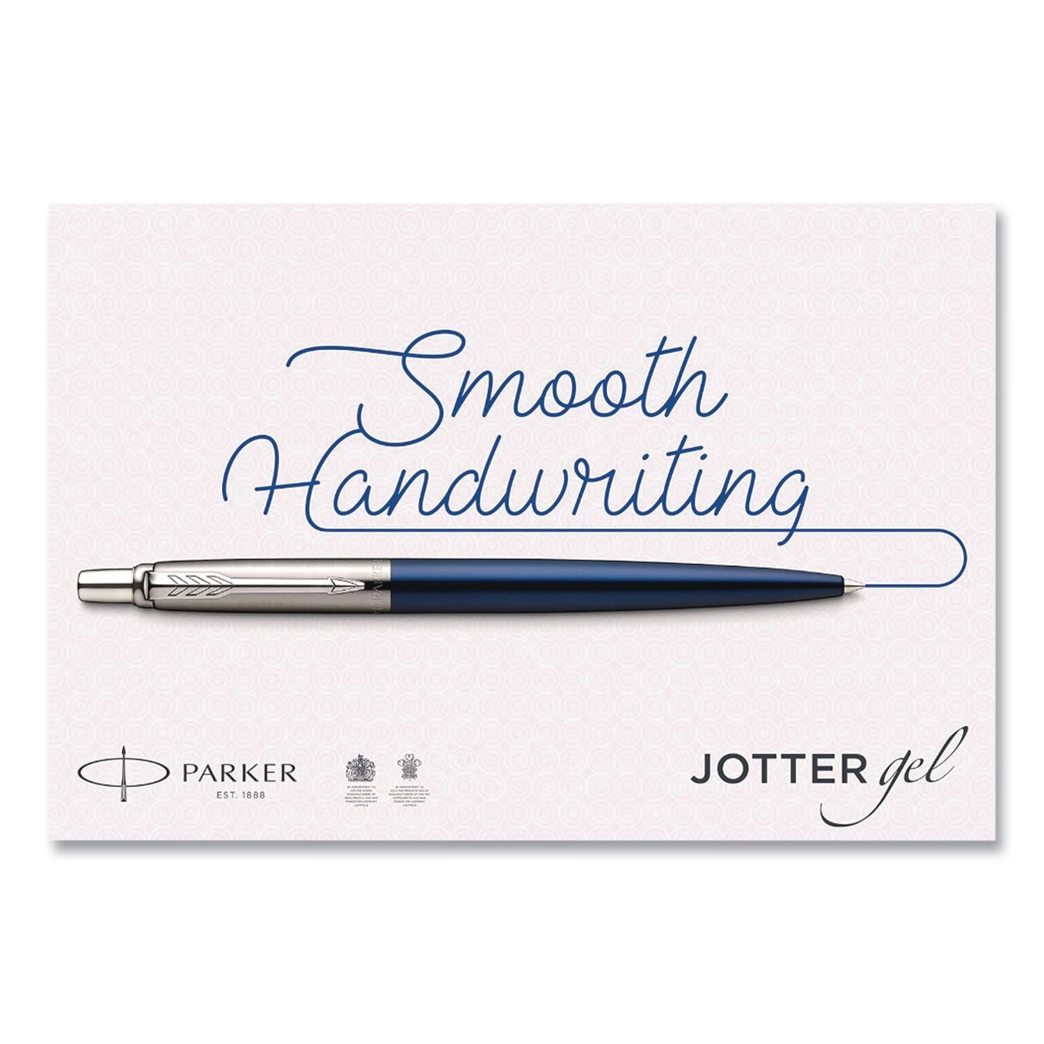 Jotter Ballpoint Pen, Retractable, Medium 0.7 mm, Blue Ink, Waterloo Blue/Chrome Barrel