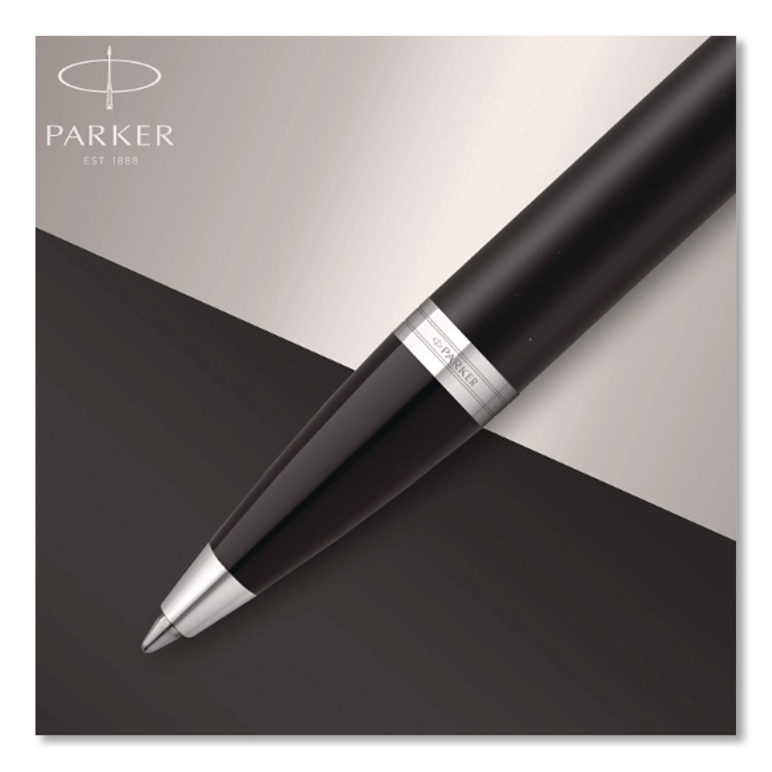 IM Retractable Medium Tip Ballpoint Pen, 0.7 mm, Blue Ink, Black/Chrome Barrel