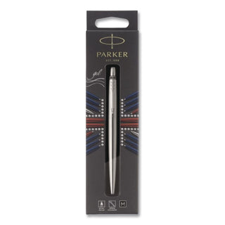 Jotter Retractable Gel Pen, Medium 0.7 mm, Black Ink, Stainless Steel Barrel