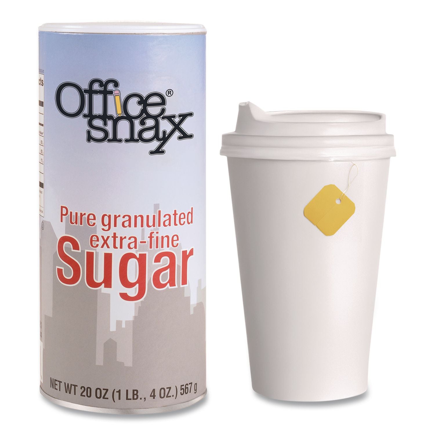 Reclosable Canister of Sugar, 20 oz