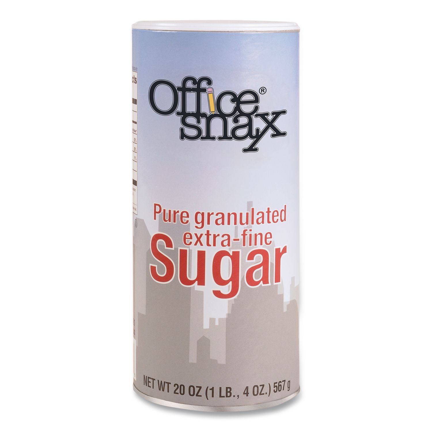 Reclosable Canister of Sugar, 20 oz