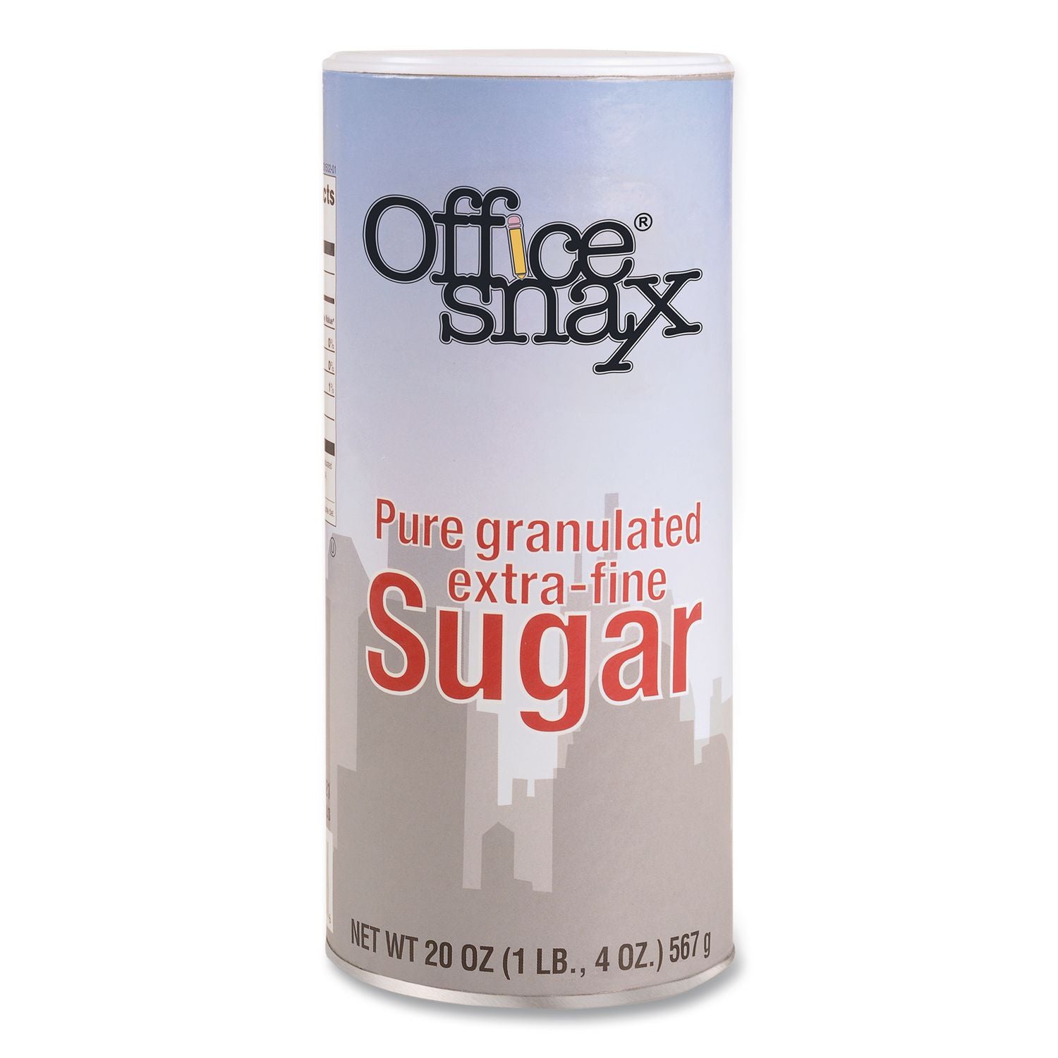 Reclosable Canister of Sugar, 20 oz, 3/Pack
