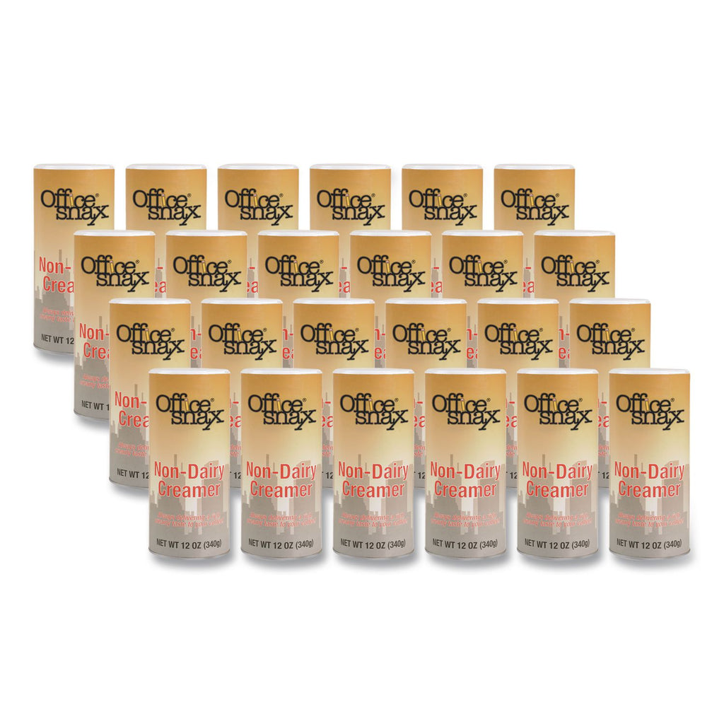 Reclosable Canister of Powder Non-Dairy Creamer, 12oz, 24/Carton
