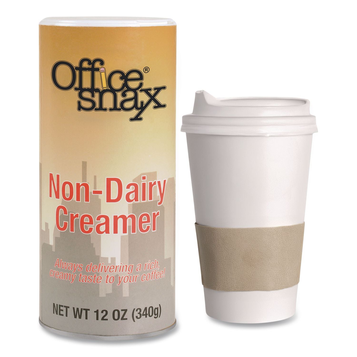 Reclosable Powdered Non-Dairy Creamer, 12 oz Canister, 3/Pack