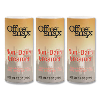 Reclosable Powdered Non-Dairy Creamer, 12 oz Canister, 3/Pack