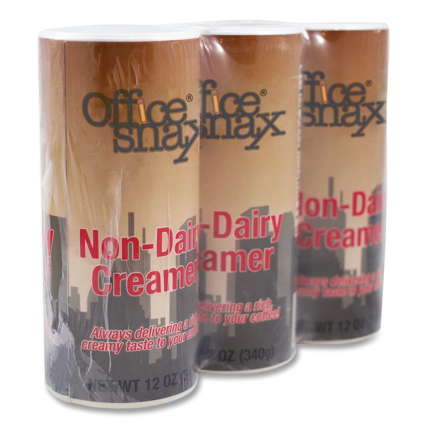 Reclosable Powdered Non-Dairy Creamer, 12 oz Canister, 3/Pack