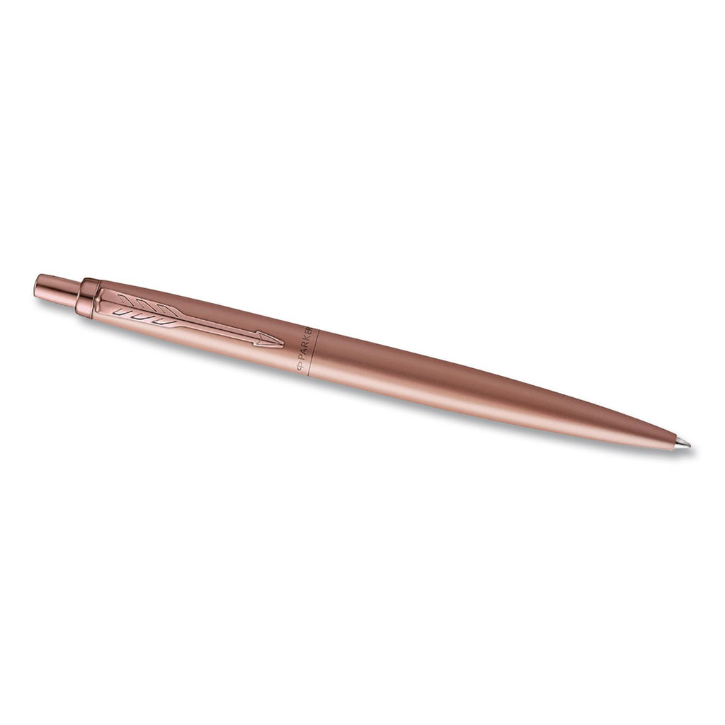 Jotter XL Retractable Ballpoint Pen, Medium Point, Blue Ink, Rose Gold Barrel