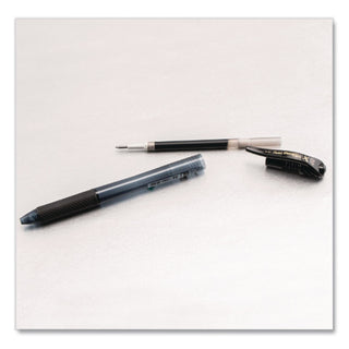 EnerGel-X Gel Pen, Retractable, Medium 0.7 mm, Black Ink, Smoke/Black Barrel, 5/Pack