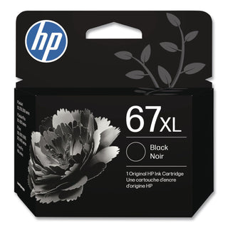 HP 67XL Original High Yield Inkjet Ink Cartridge - Black - 1 Each - 240 Pages