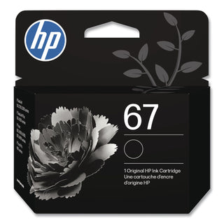 HP 67 Original Standard Yield Inkjet Ink Cartridge - Black - 1 Each - 120 Pages