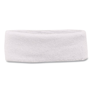 Chill-Its 6550 Head Terry Cloth Sweatband, Cotton Terry, One Size Fits Most, White, Ships in 1-3 Business Days