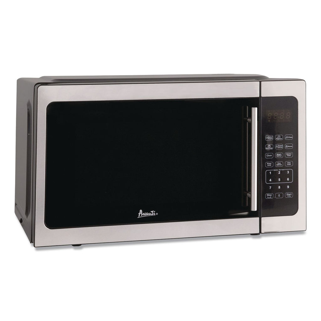 Avanti Microwave Oven - 1.5 ft Capacity - Microwave - 10 Power Levels - 1000 W Microwave Power - FuseStainless Steel - Silver