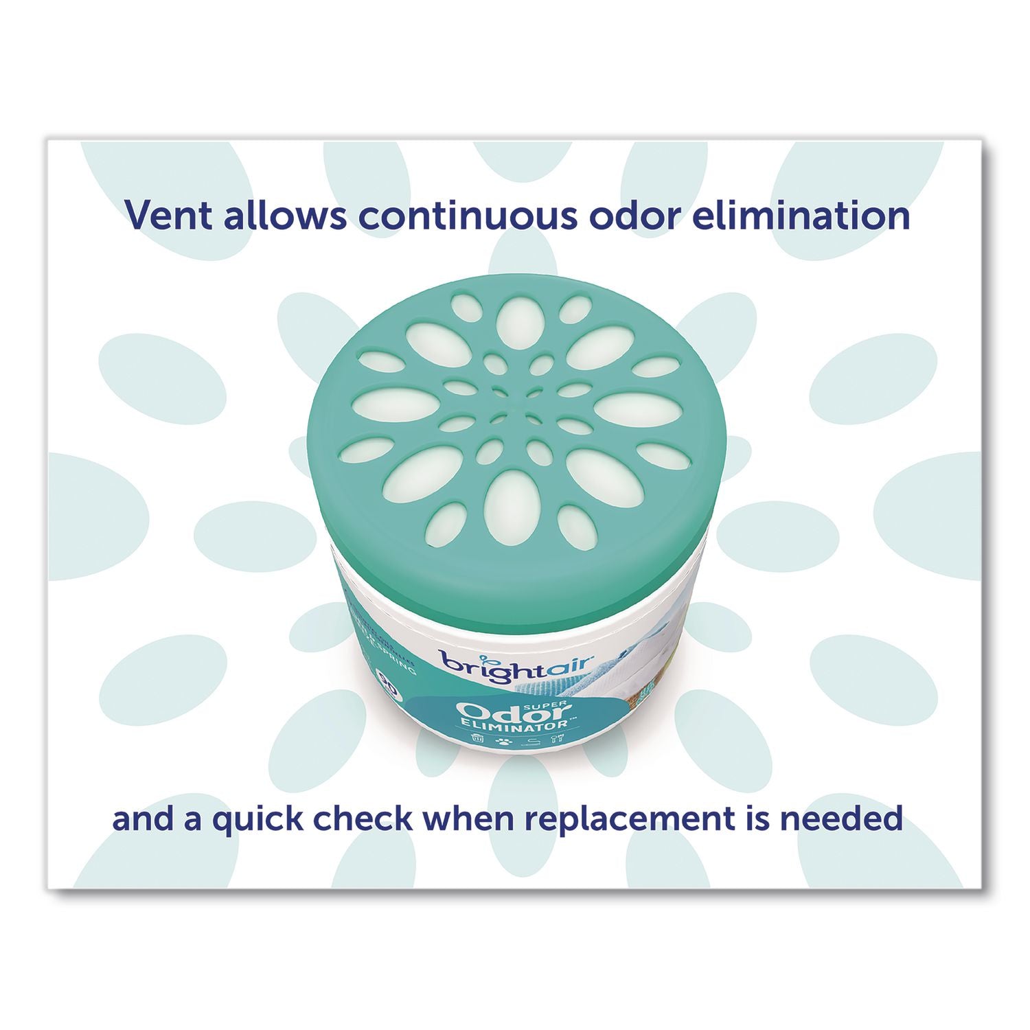 Bright Air Super Odor Eliminator Air Freshener - 14 fl oz (0.4 quart) - Linen & Spring Breeze - 90 Day - 6 / Carton - Cruelty-free, Phthalate-free, Triclosan-free, BHT Free