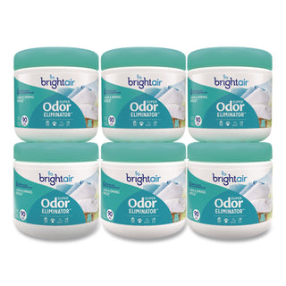 Bright Air Super Odor Eliminator Air Freshener - 14 fl oz (0.4 quart) - Linen & Spring Breeze - 90 Day - 6 / Carton - Cruelty-free, Phthalate-free, Triclosan-free, BHT Free