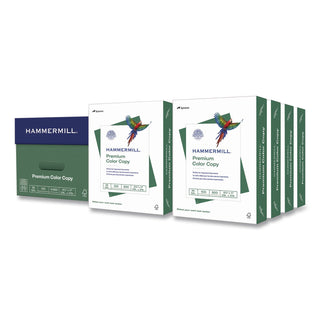 Hammermill Premium Color Copy Paper - White - 100 Brightness - Letter - 8 1/2" x 11" - 28 lb Basis Weight - 8 / Carton - High Brightness, Heavyweight - White