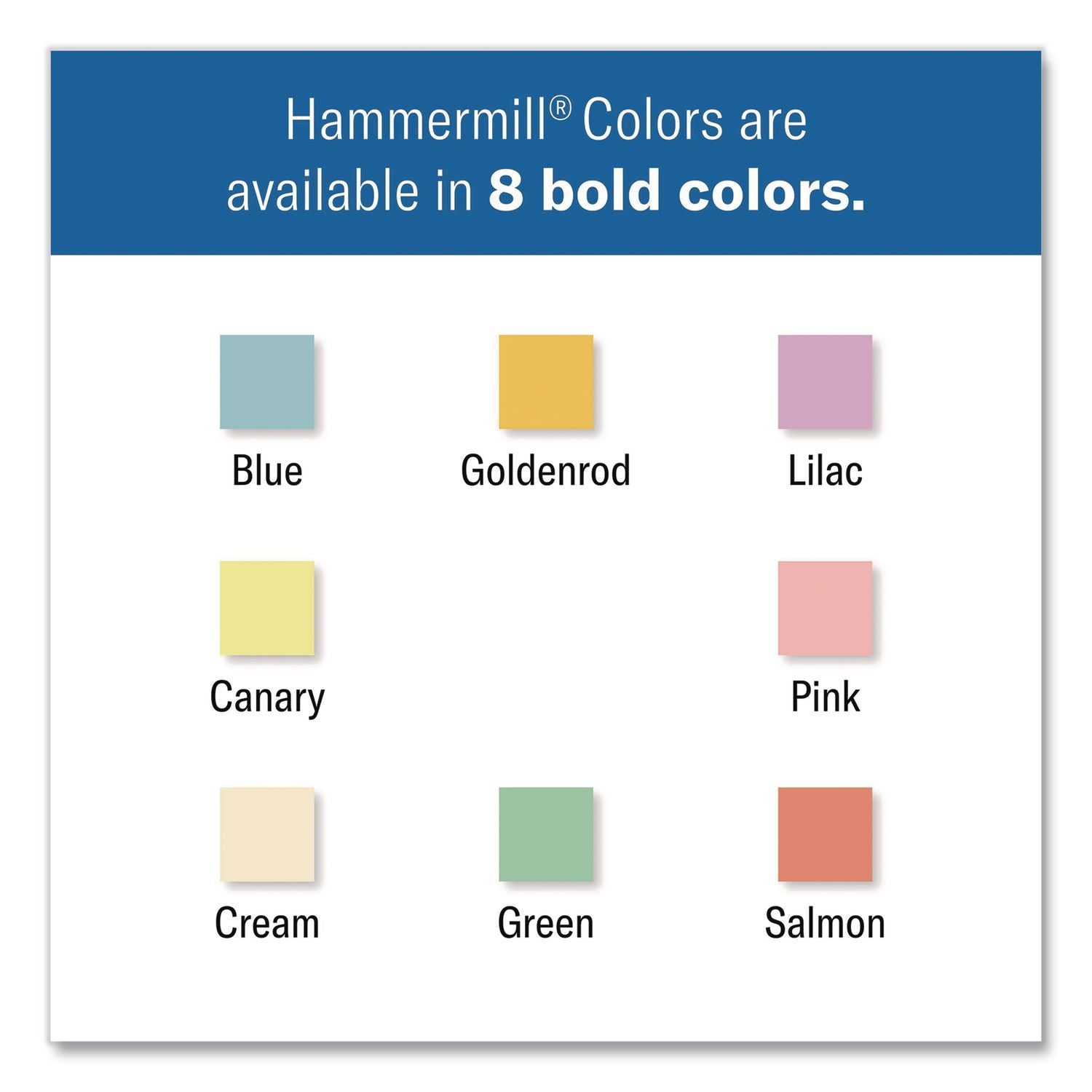 Hammermill Colors Recycled Copy Paper - Blue - Letter - 8 1/2" x 11" - 24 lb Basis Weight - Smooth - 500 / Ream - Sustainable Forestry Initiative (SFI) - Jam-free, Acid-free - Blue