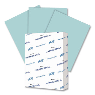 Hammermill Colors Recycled Copy Paper - Blue - Letter - 8 1/2" x 11" - 24 lb Basis Weight - Smooth - 500 / Ream - Sustainable Forestry Initiative (SFI) - Jam-free, Acid-free - Blue