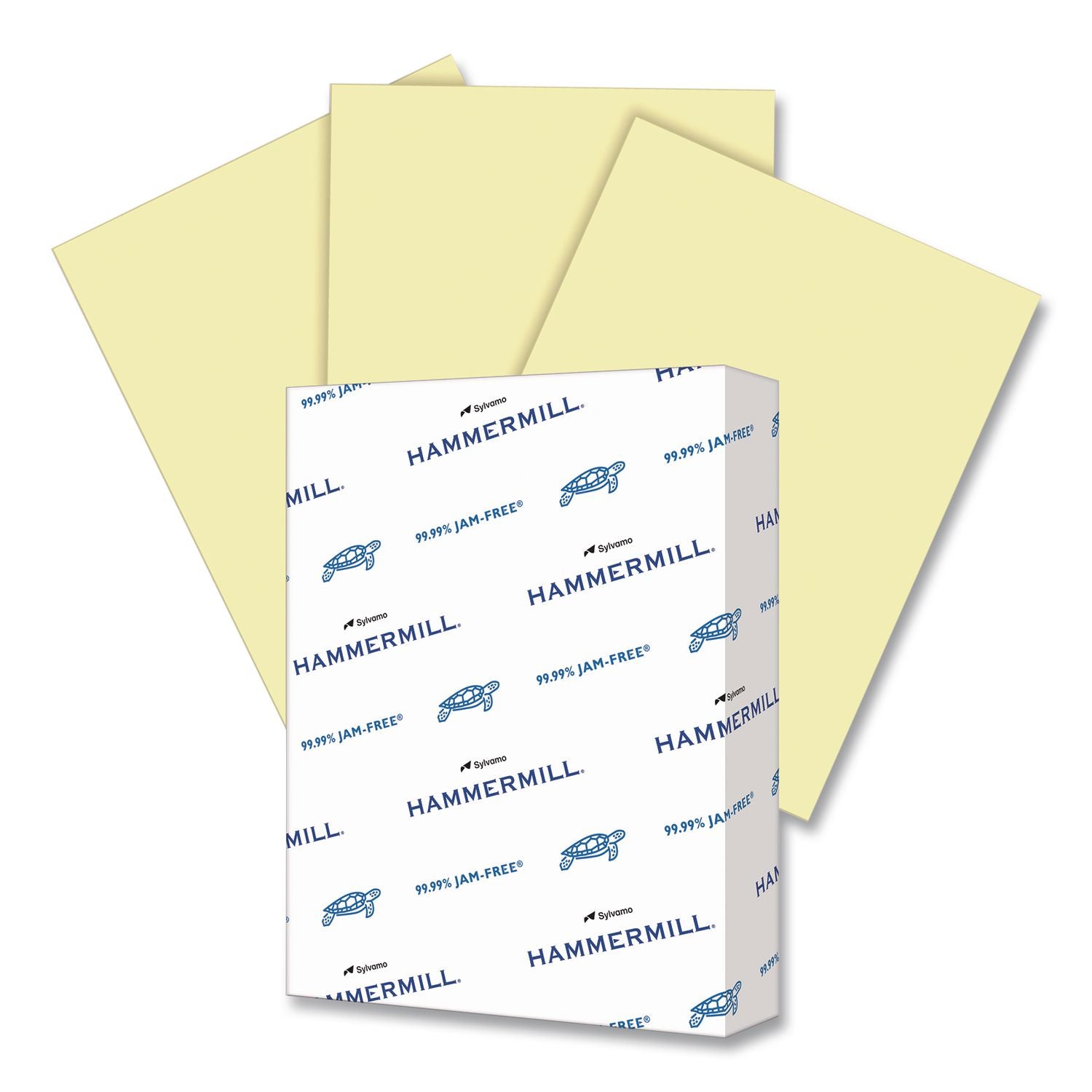 Hammermill Colors Recycled Copy Paper - Canary - 96 Brightness - Letter - 8 1/2" x 11" - 24 lb Basis Weight - Smooth - 500 / Ream - Sustainable Forestry Initiative (SFI) - Jam-free, Acid-free - Canary