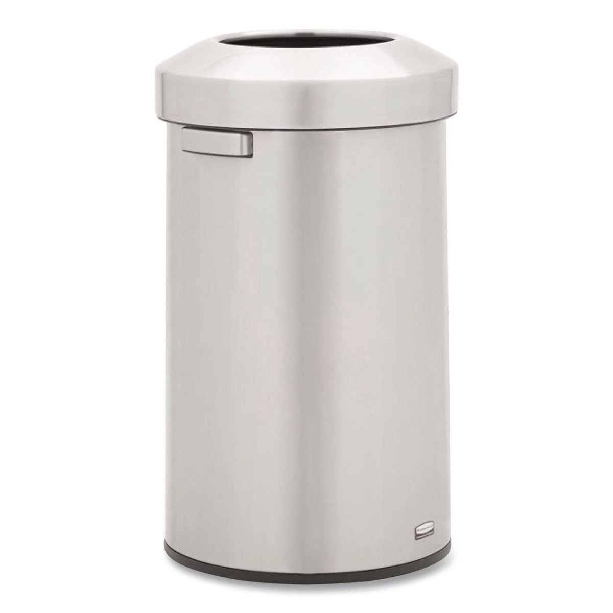 Rubbermaid Commercial Refine Waste Container - 23 gal Capacity - Round - Ergonomic Handle, Non-skid, Fingerprint Resistant, Durable - 29.6" Height x 17.7" Width - Metal - Stainless Steel - 1 Each