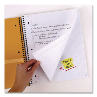 Five Star Wirebound Notebook - 5 Subject(s) - 200 Pages - Wire Bound - College Ruled - Letter - 8 1/2" x 11" - Red Cover - Double Sided Sheet, Durable, Water Resistant, Wear Resistant, Tear Proof, Spill Resistant, Pocket, Opaque - 1 Each